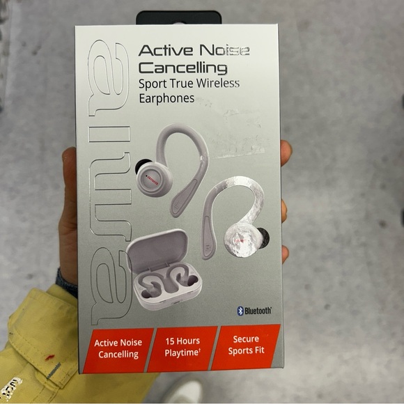 NWT Aiwa Active Noise Cancelling sport true wireless Earphones - Picture 2 of 4